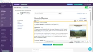 Dynamic page feature preview of SEO content machine