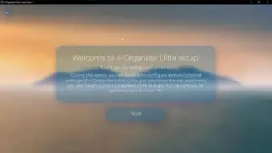 4-organizer ultra user interface
