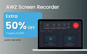 AWZ Flash 50% Off Sale Banner