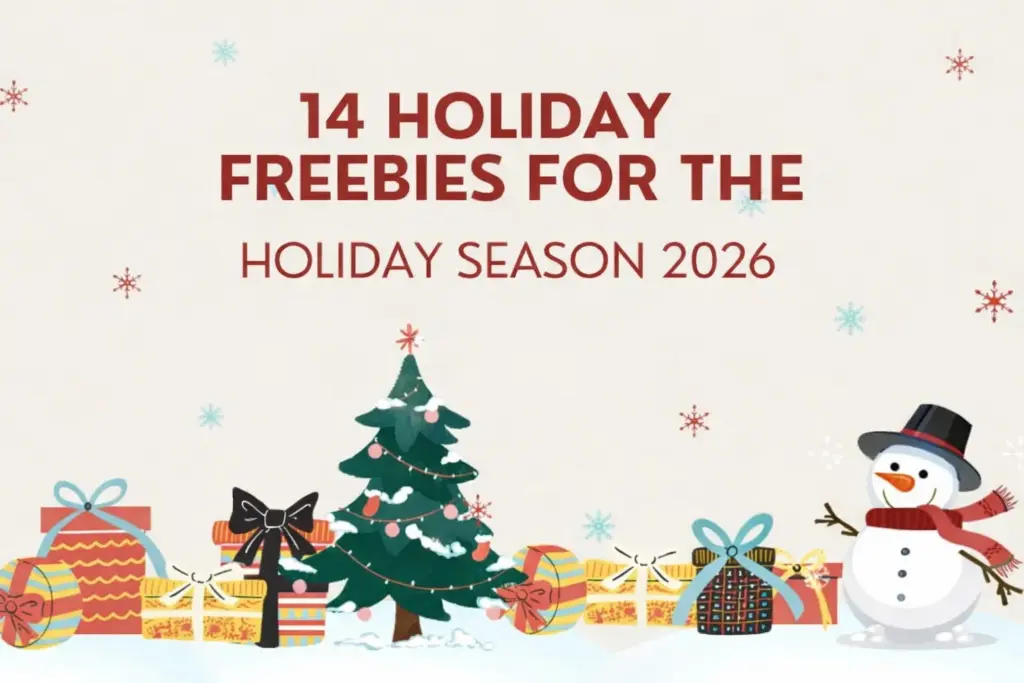 Holiday Freebies For The Holiday Seson 2026 Blog Banner