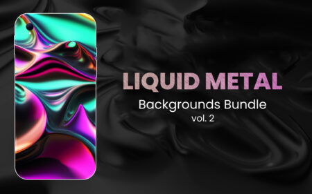 Liquid Metal Iridescent Backgrounds feature image