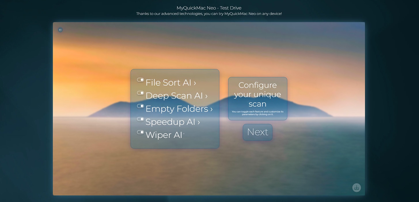 MyQuickMac Neo Features