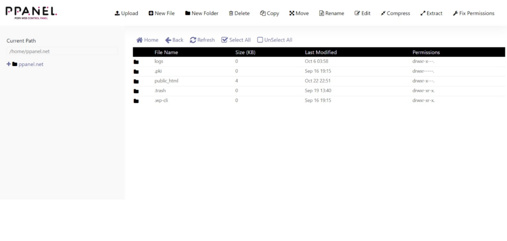 Supersonic secure web hosting - best wordpress hosting file manager preview