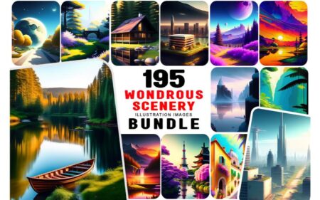 Scenery Illustration Image Bundle Feature image