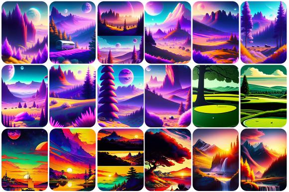 nature illustrations scenery illustrations Pack
