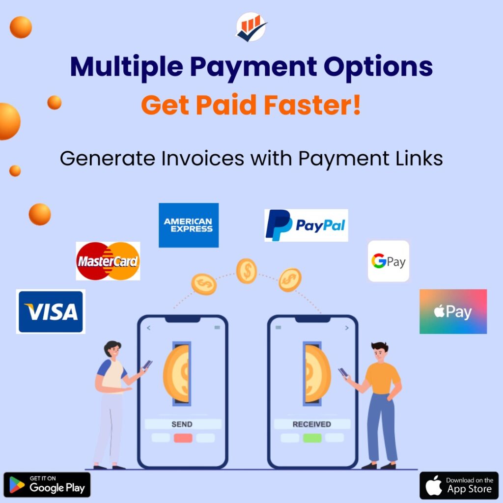 SIR-preview highlighting fast and multiple payments feature of invoice generator