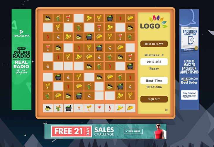 sudoku Gamification For Customer Engagement game board