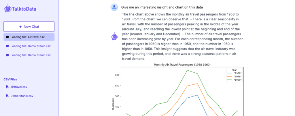 TalktoData - data analysis tools o preview
