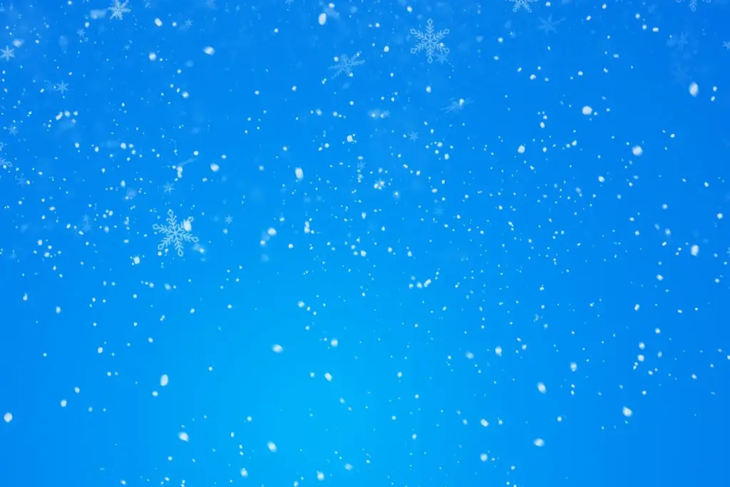Sky blue background with snow flake effects from winter backgrounds bundle