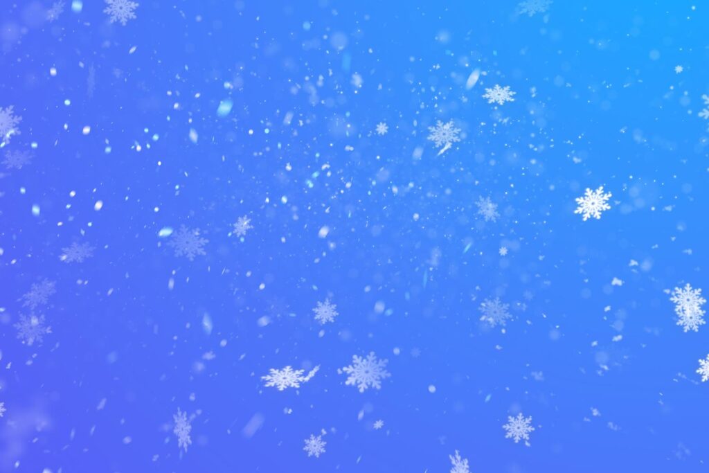 Light blue background with snow flake effects from the winter backgrounds bundle