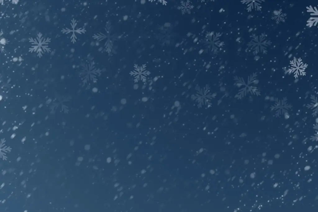 Dark grey background with snow flake effects
