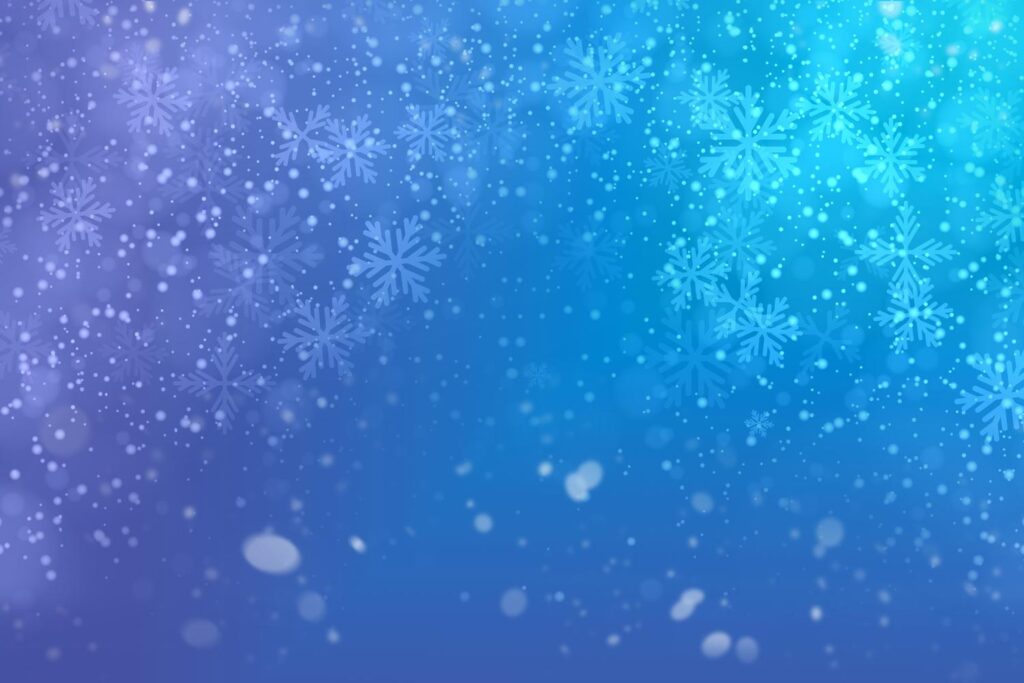 blue and light purple background with snow flake effect from the winter backgrounds bundle
