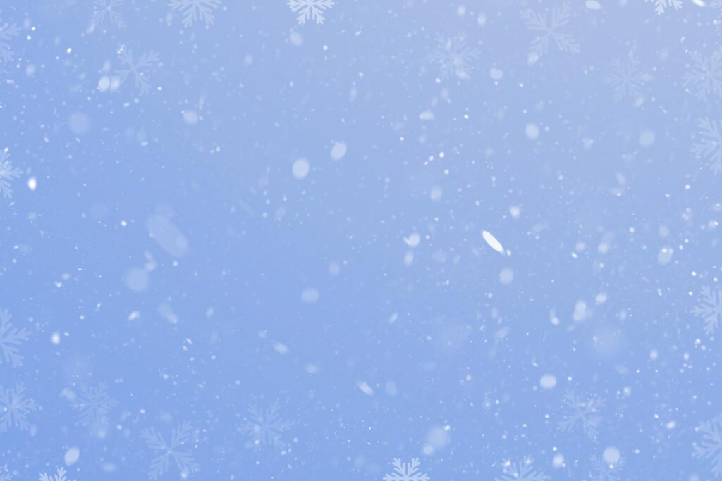 Winter background with snow fall and snow flakes