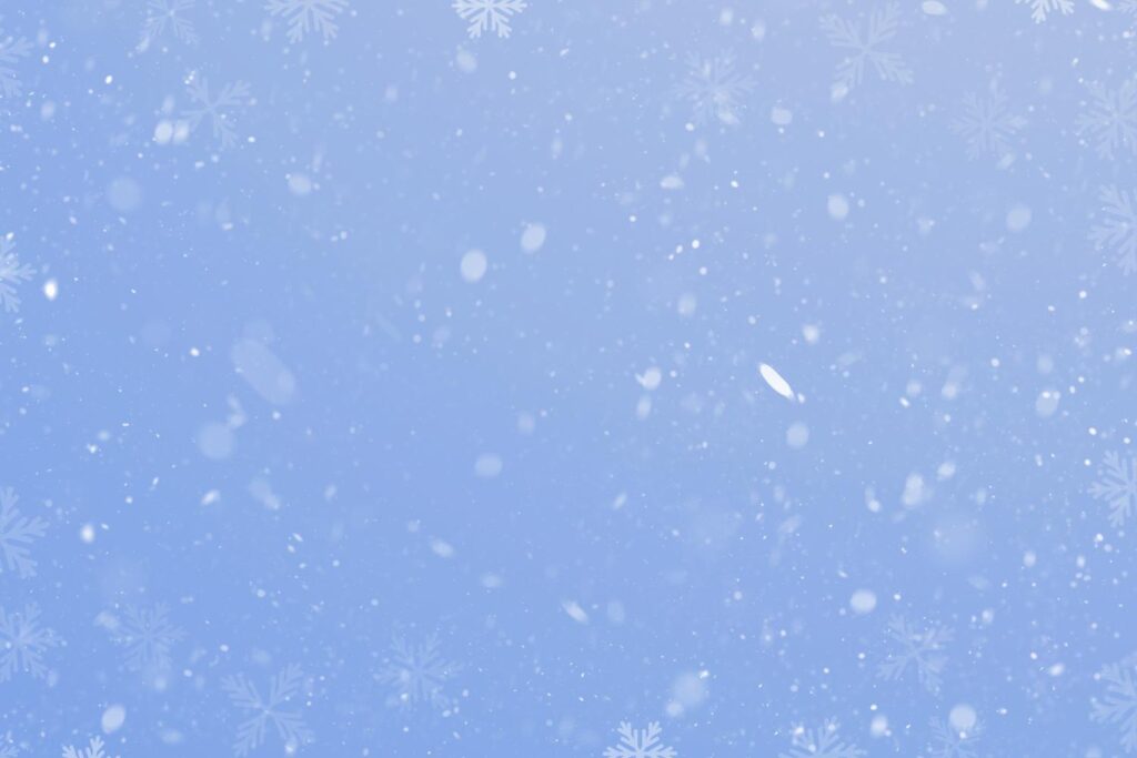 Winter background with snow fall and snow flakes
