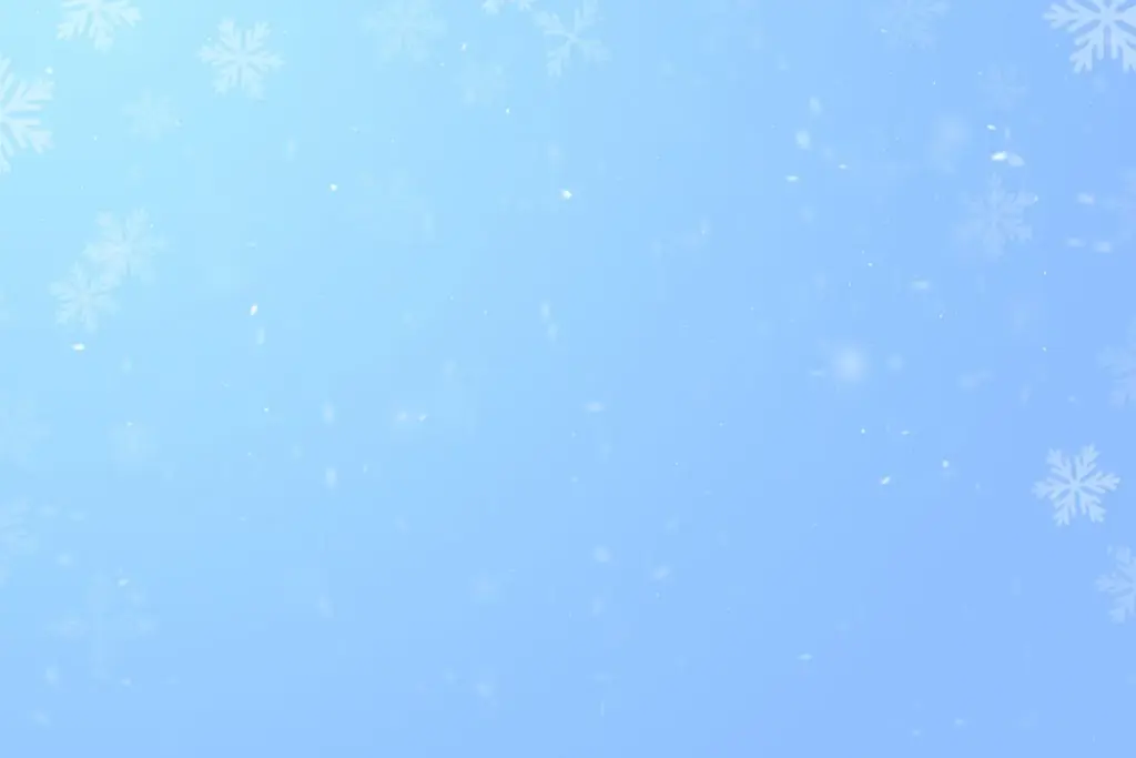 Light blue colored winter background with snow flake