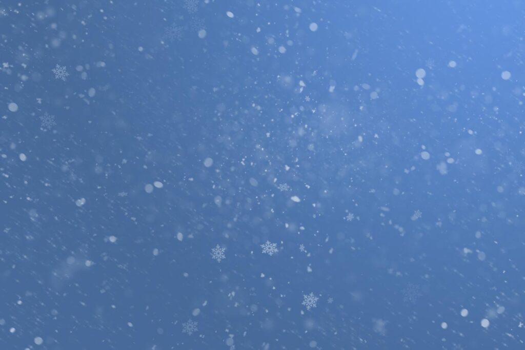 Winter background with snow flake effects