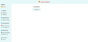 Bookmuffin dashboard user interface
