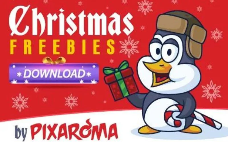Christmas freebie feature image
