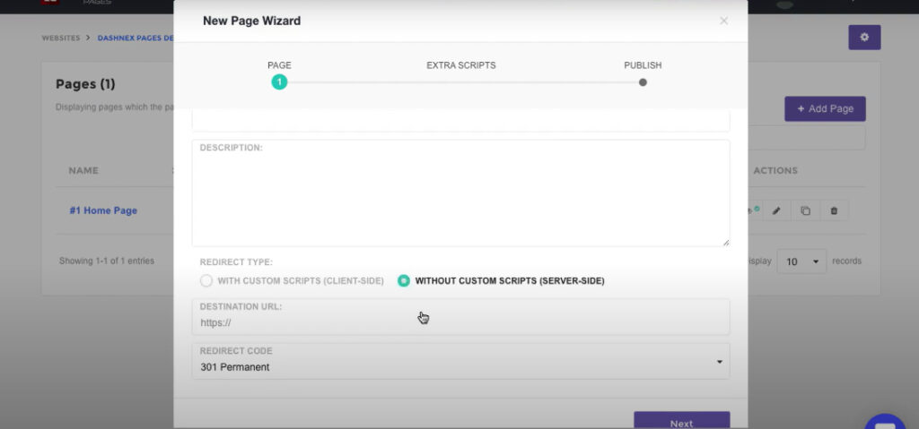 Redirect page builder preview