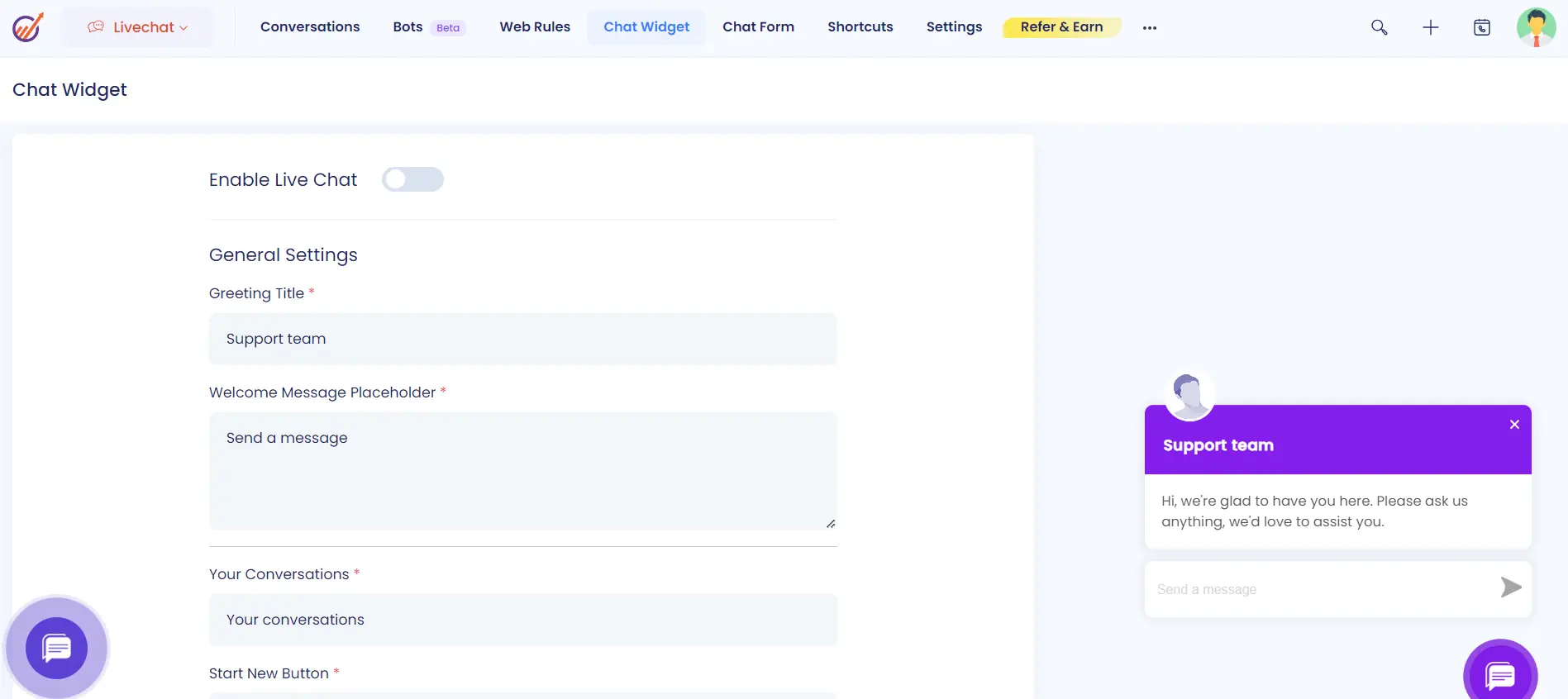 Chat Widget