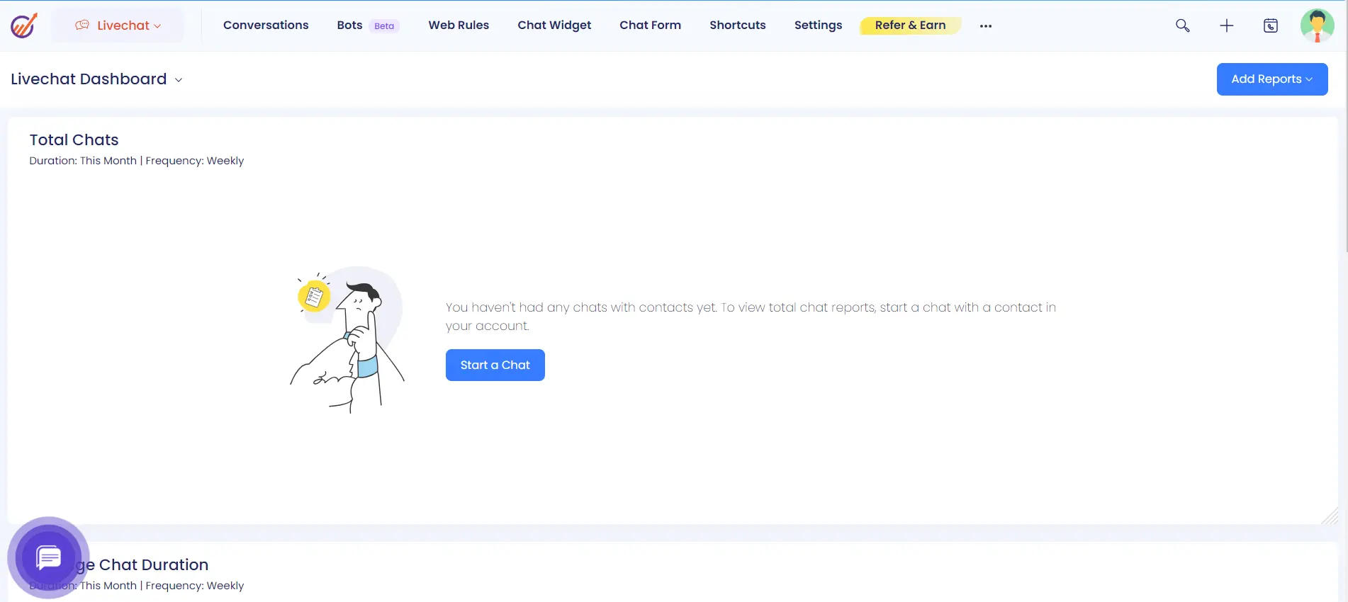 Livechat Dashboard