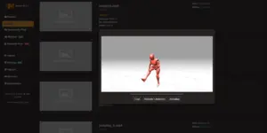 Preview of the motion capture performance.