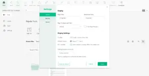 SwifDoo layout settings preview image
