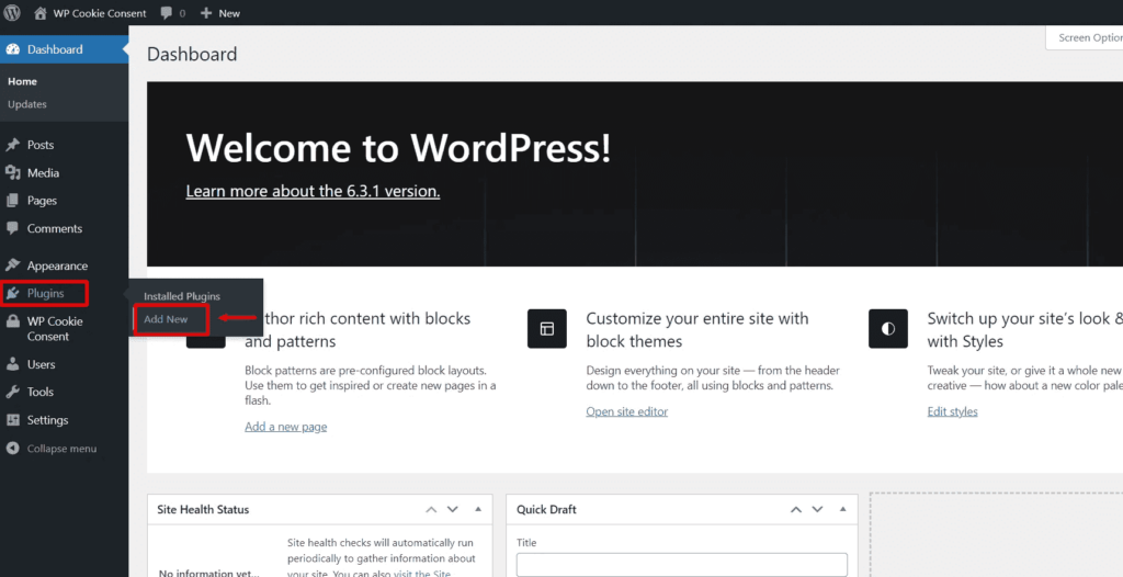 Wordpress navigation menu