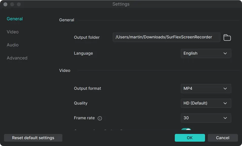<b>General Settings</b>