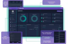 Admin dashboard of Onboardix onboarding software