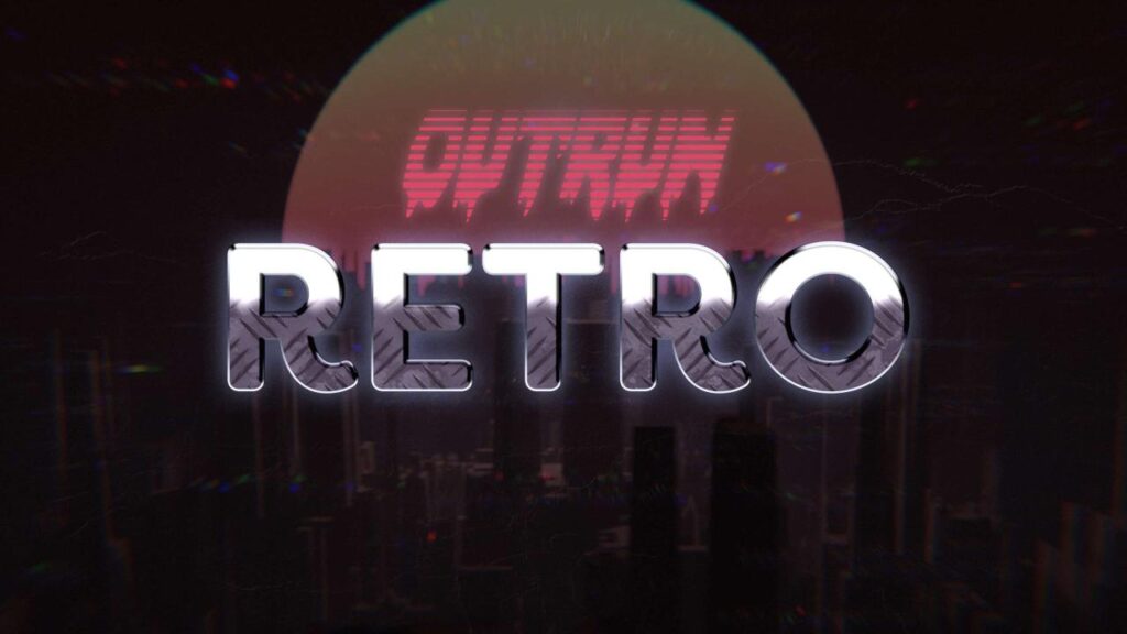 Retro text effect in the photoshop text effects bundle