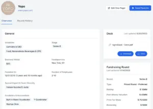 Flowlie Fundraising Software Deck One Pager Interface