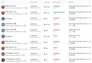 Flowlie Fundraising Tool Investor Engagement Interface