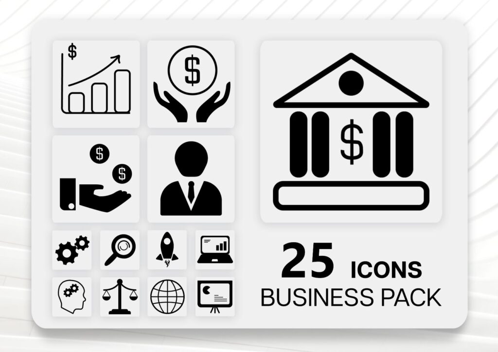 Business icons preview