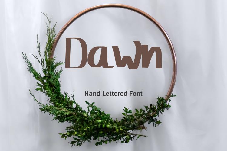 Dawn font in lovely times fonts bundle