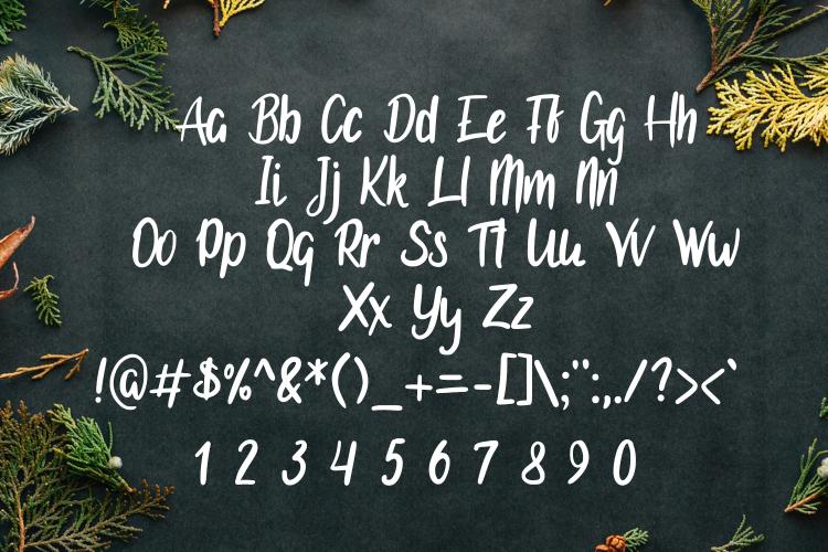 all alphabets and numbers in kayla font