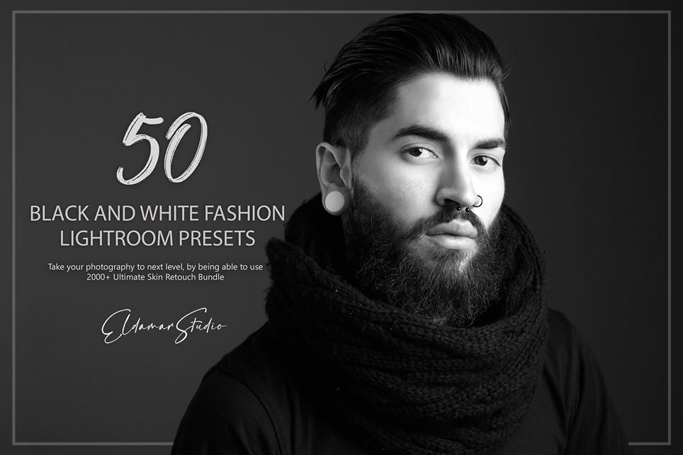 black and white fashion presets bundle feature image