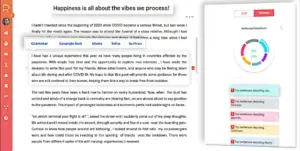 i-Resonate Editor displaying editorial features of the tool.
