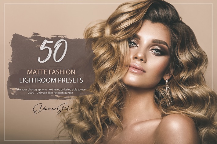 Matte fashion lightroom presets bundle Feature image showcasing a blonde woman
