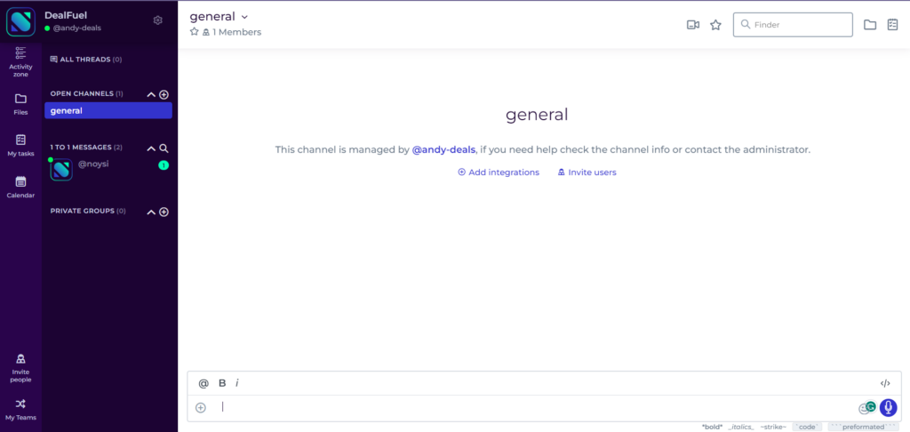 Noysi Dashboard Interface
