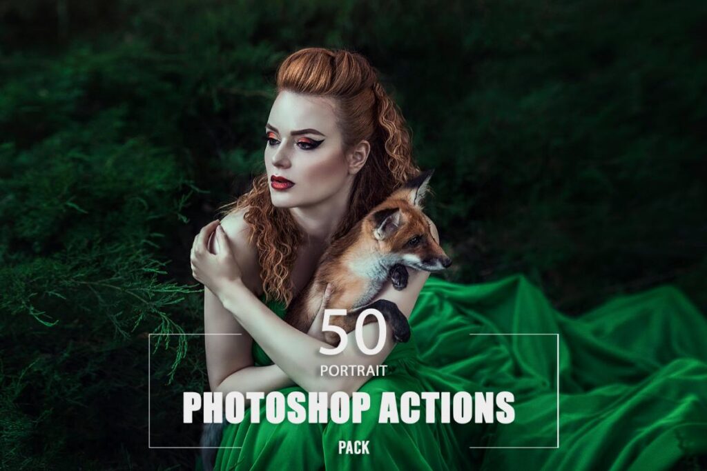 Portrait Photoshop Actions Preview Image