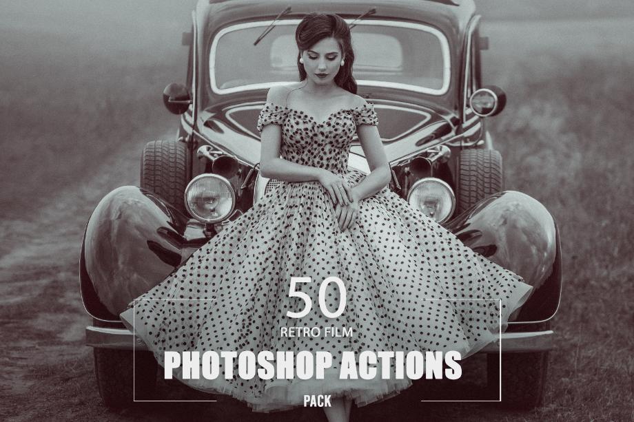 Retro Photoshop Actions Preview Image