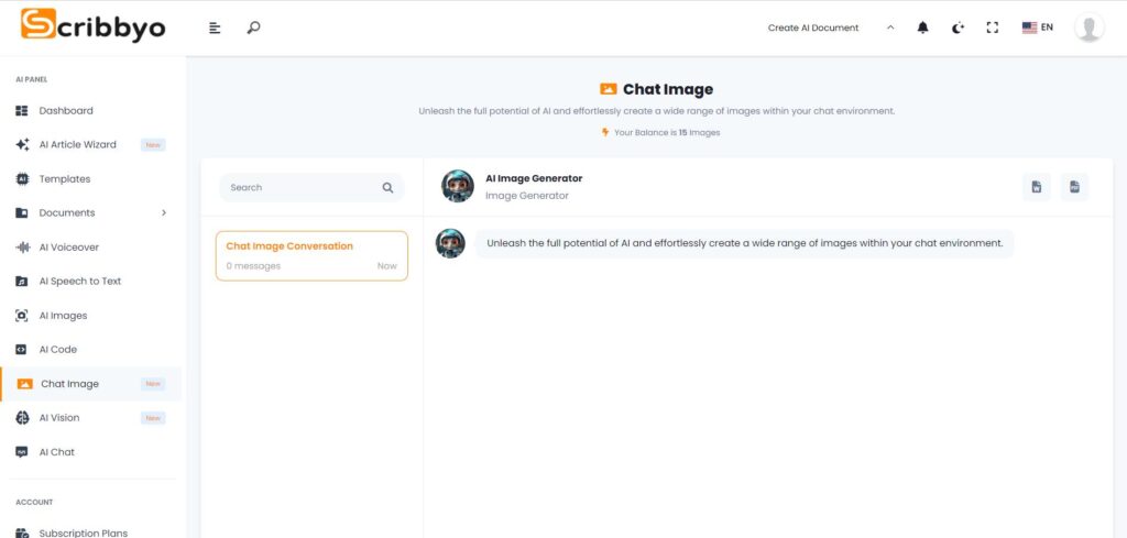 AI Chat Image Preview