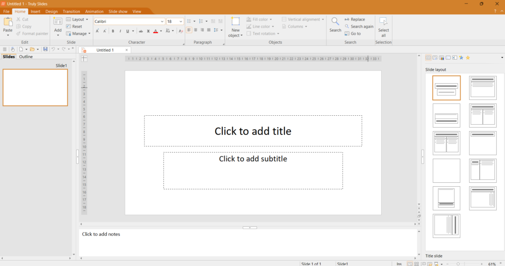 truly office - office suite presentation slides