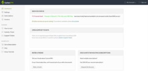 CactusVPN - VPN Annual Subscription Dashboard showcasing service details