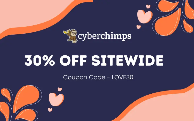 Cyberchimps Valentines Day Sale Banner