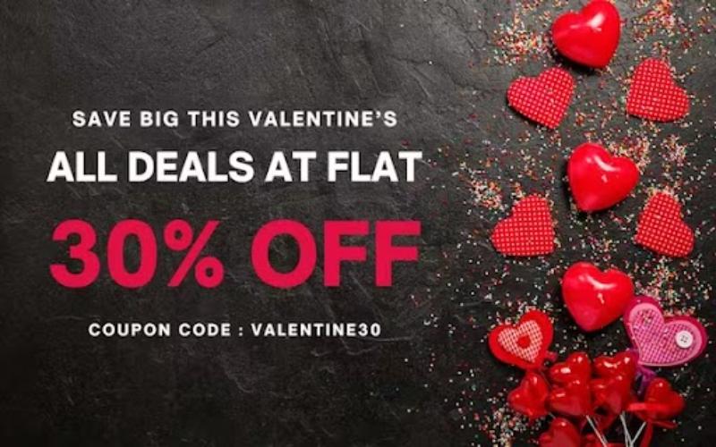 InkyDeals Valentines day sale banner