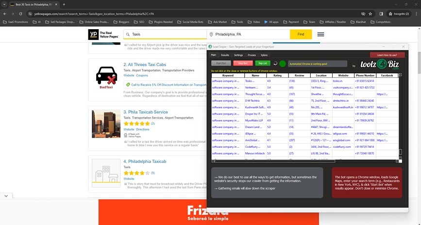 Yellow Pages Scraper