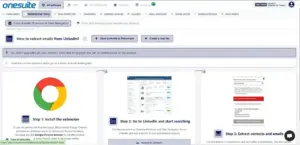 Extract emails from linkedin Using OneSuite Lead Generation and Marketing Platform