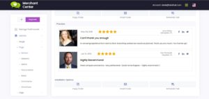 Customer feedback display